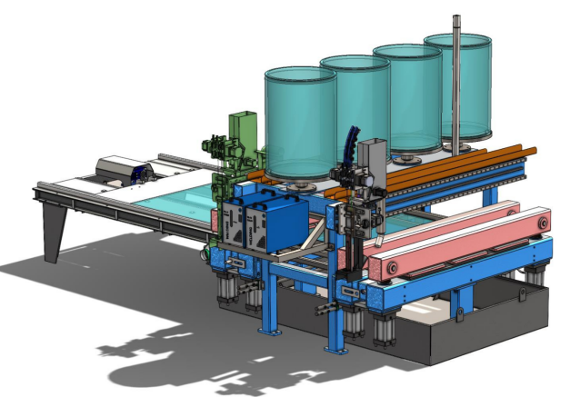 JH-800K Double Torch Four Wire Wear Plate Hardfacing Machine