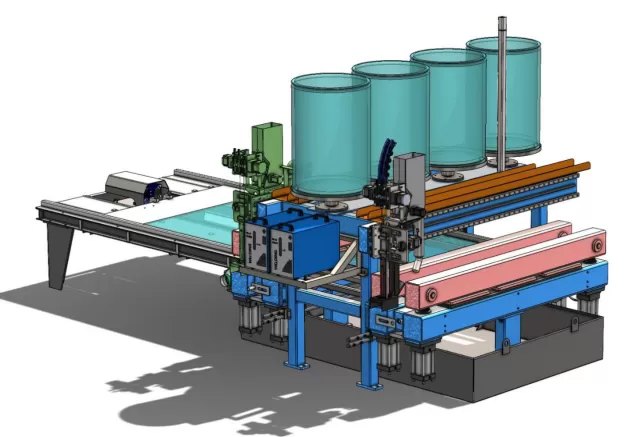 JH-800K Double Torch Four Wire Wear Plate Hardfacing Machine